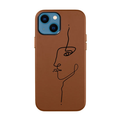 FACE-iPhone 14 Leather Kılıf