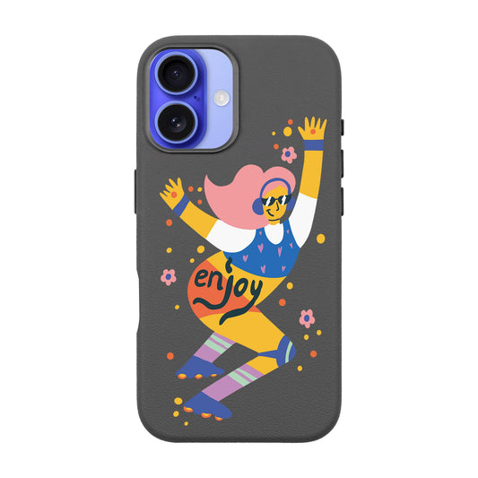 ENJOY-iPhone 16 Plus Leather Premium Kılıf MagSafe Özellikli