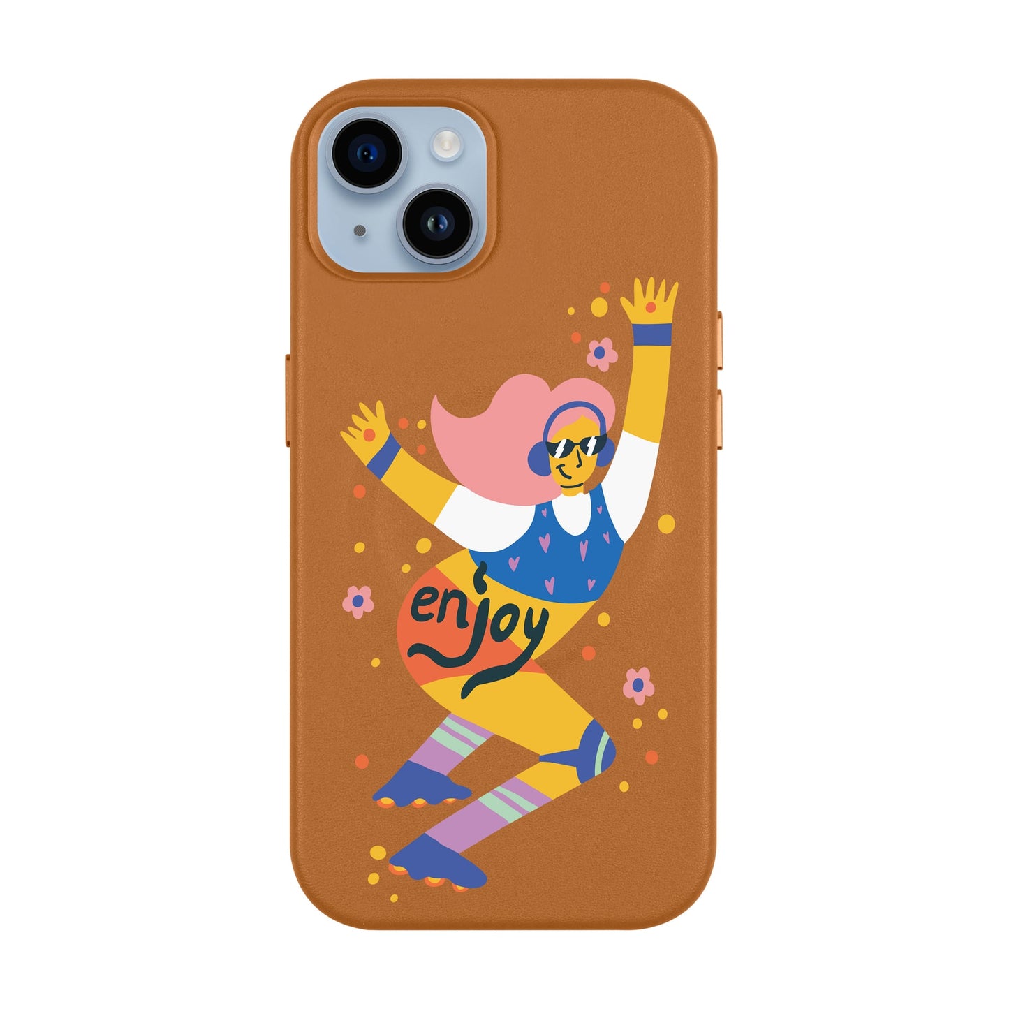 ENJOY-iPhone 14 Plus Leather Kılıf MagSafe Özellikli