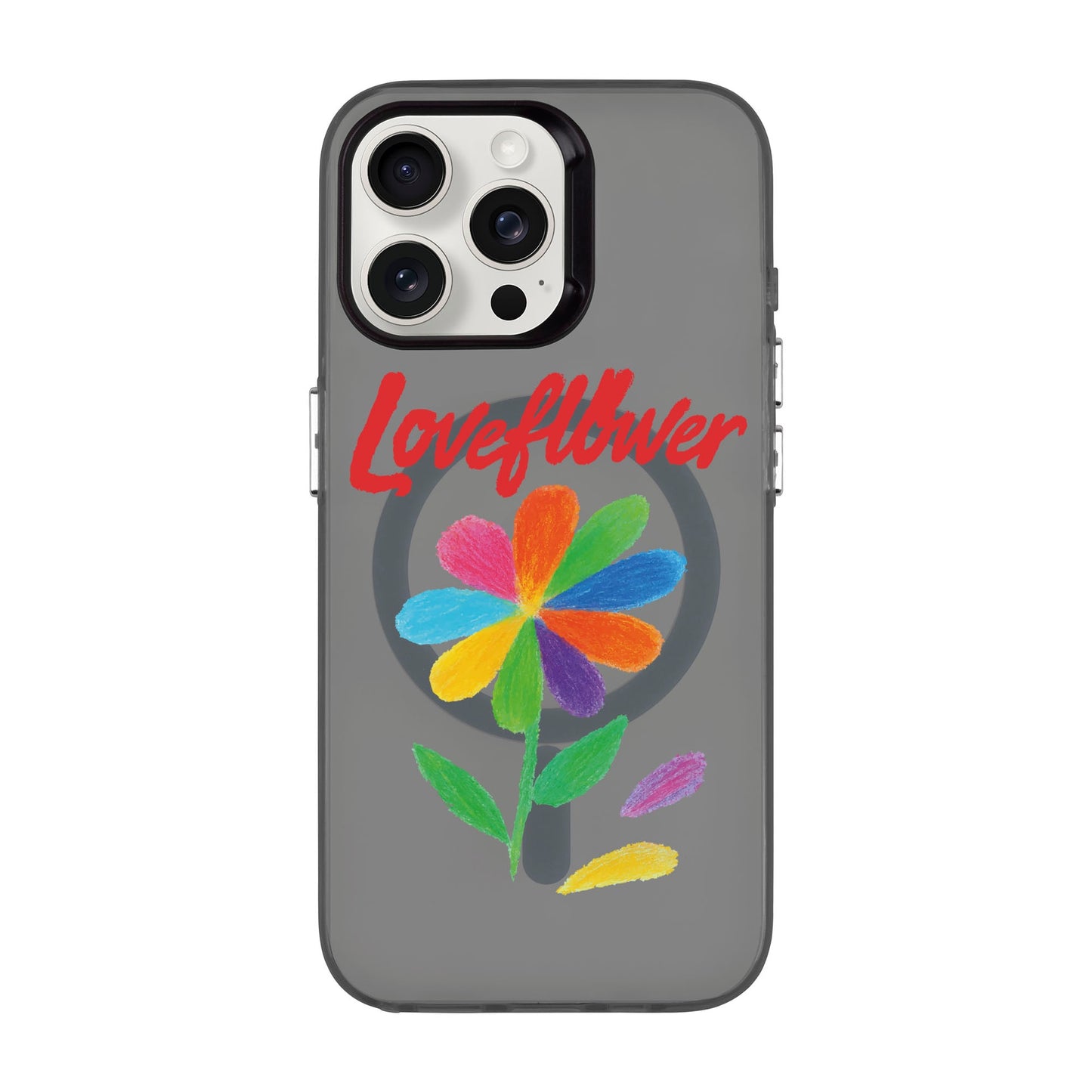 LOVE FLOWER-iPhone 15 Pro Max Hold Kılıf MagSafe Özellikli