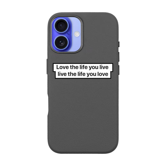 LOVE THE LIFE-iPhone 16 Plus Leather Premium Kılıf MagSafe Özellikli