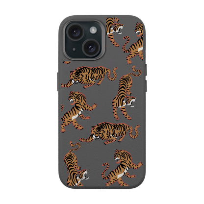 TIGER-iPhone 15 Leather Premium Kılıf MagSafe Özellikli