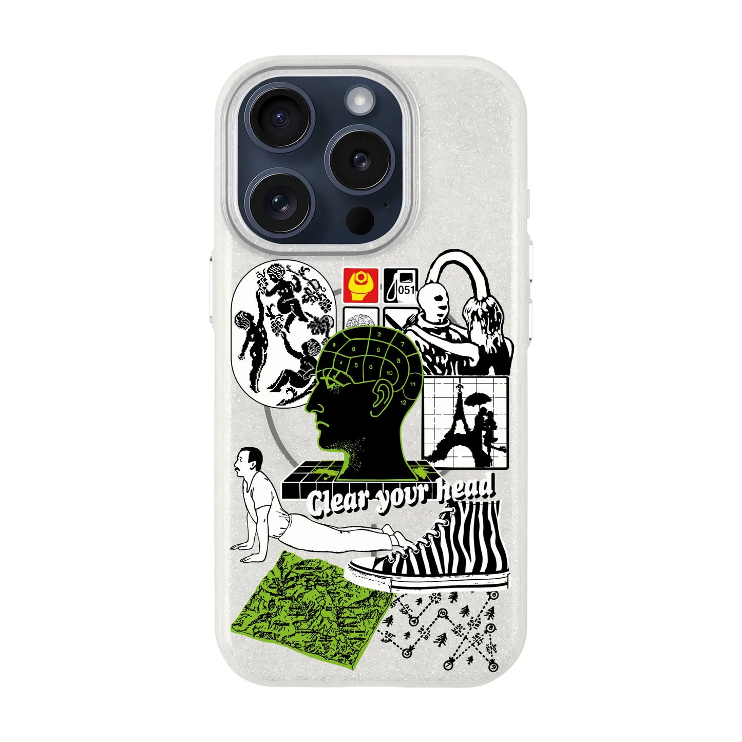 CLEAR YOUR HEAD-iPhone 15 Pro Radiant Kılıf MagSafe Özellikli