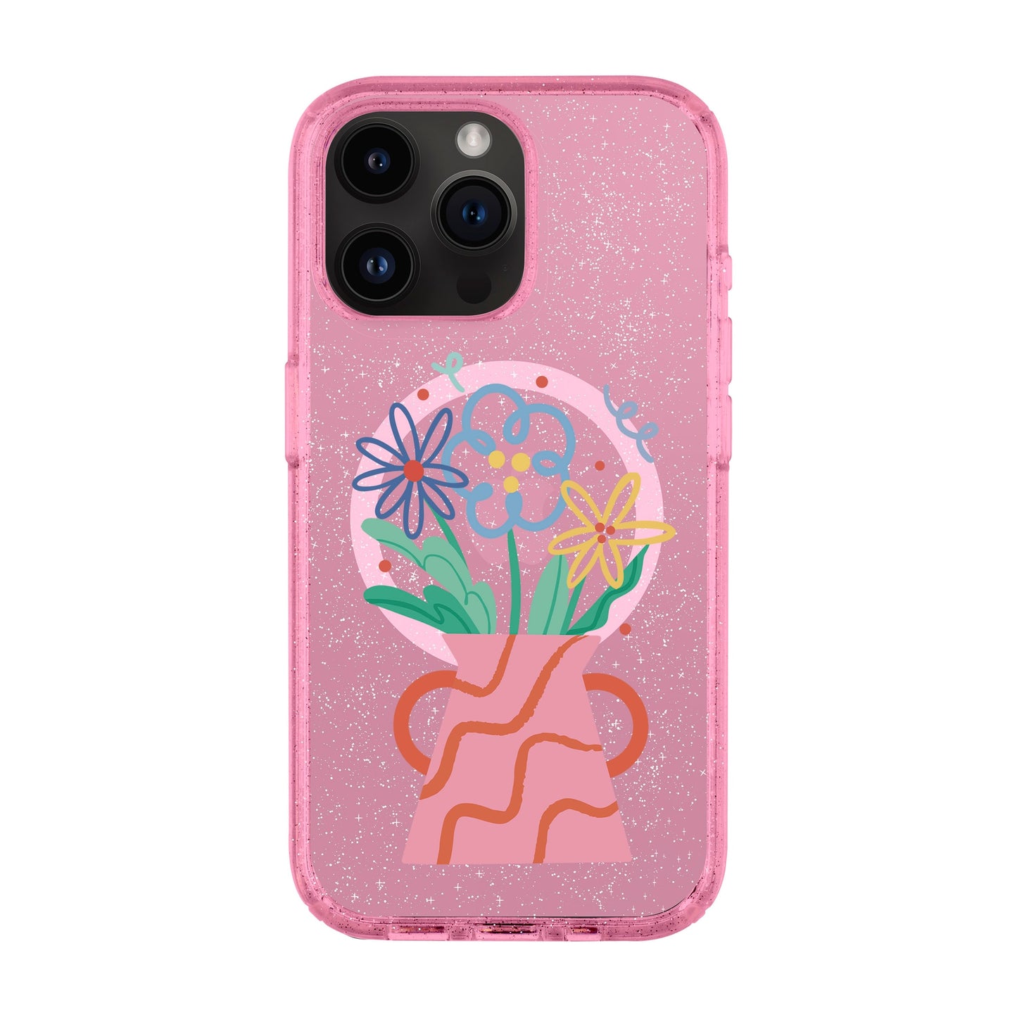 PINK VASE-iPhone 14 Pro Max Shiny Kılıf MagSafe Özellikli