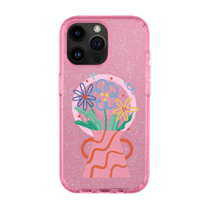PINK VASE-iPhone 14 Pro Max Shiny Kılıf MagSafe Özellikli
