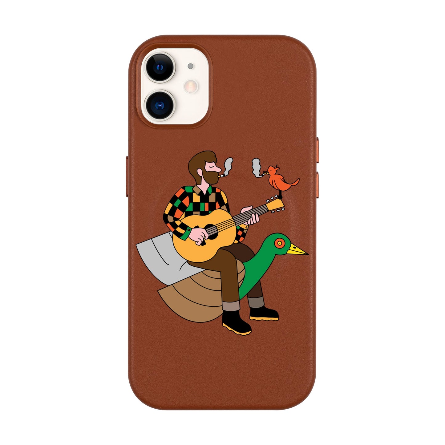 BIRDS OF A FEATHER-Leather Kılıf MagSafe Özellikli - iPhone 11