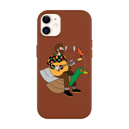 BIRDS OF A FEATHER-Leather Kılıf MagSafe Özellikli - iPhone 11