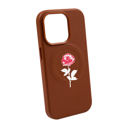 NATUREL ROSE-Leather Kılıf MagSafe Özellikli - iPhone 13