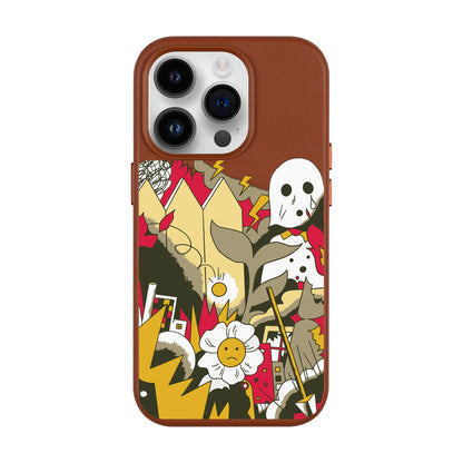 EVERYTHING IS BURNING-Leather Kılıf MagSafe Özellikli - iPhone 14 Pro