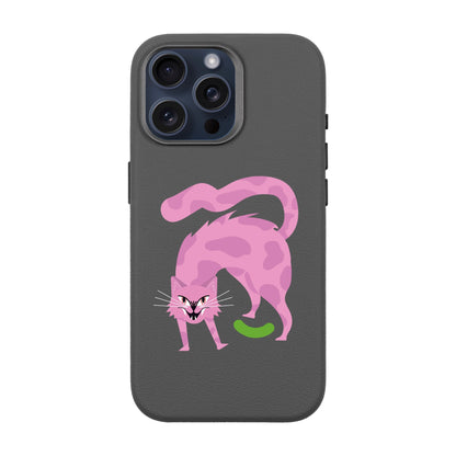 GRUMBLEPAWS-iPhone 15 Pro Max Leather Premium Kılıf MagSafe Özellikli