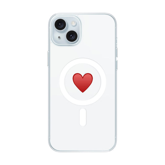 SPREAD HEART-iPhone 15 Plus Solid Kılıf MagSafe Özellikli
