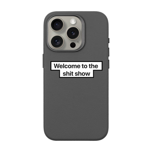 WELCOME-iPhone 15 Pro Leather Premium Kılıf MagSafe Özellikli