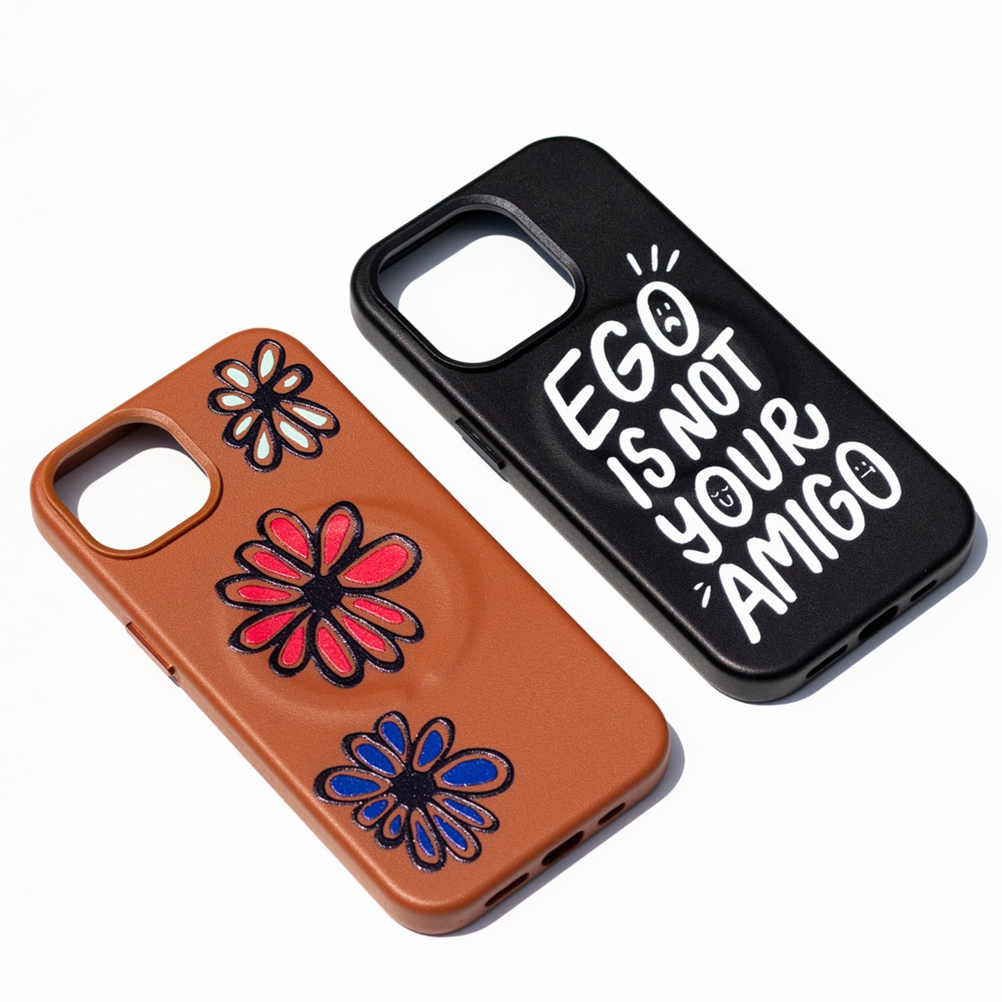 FLORIST-iPhone 14 Plus Leather Kılıf MagSafe Özellikli