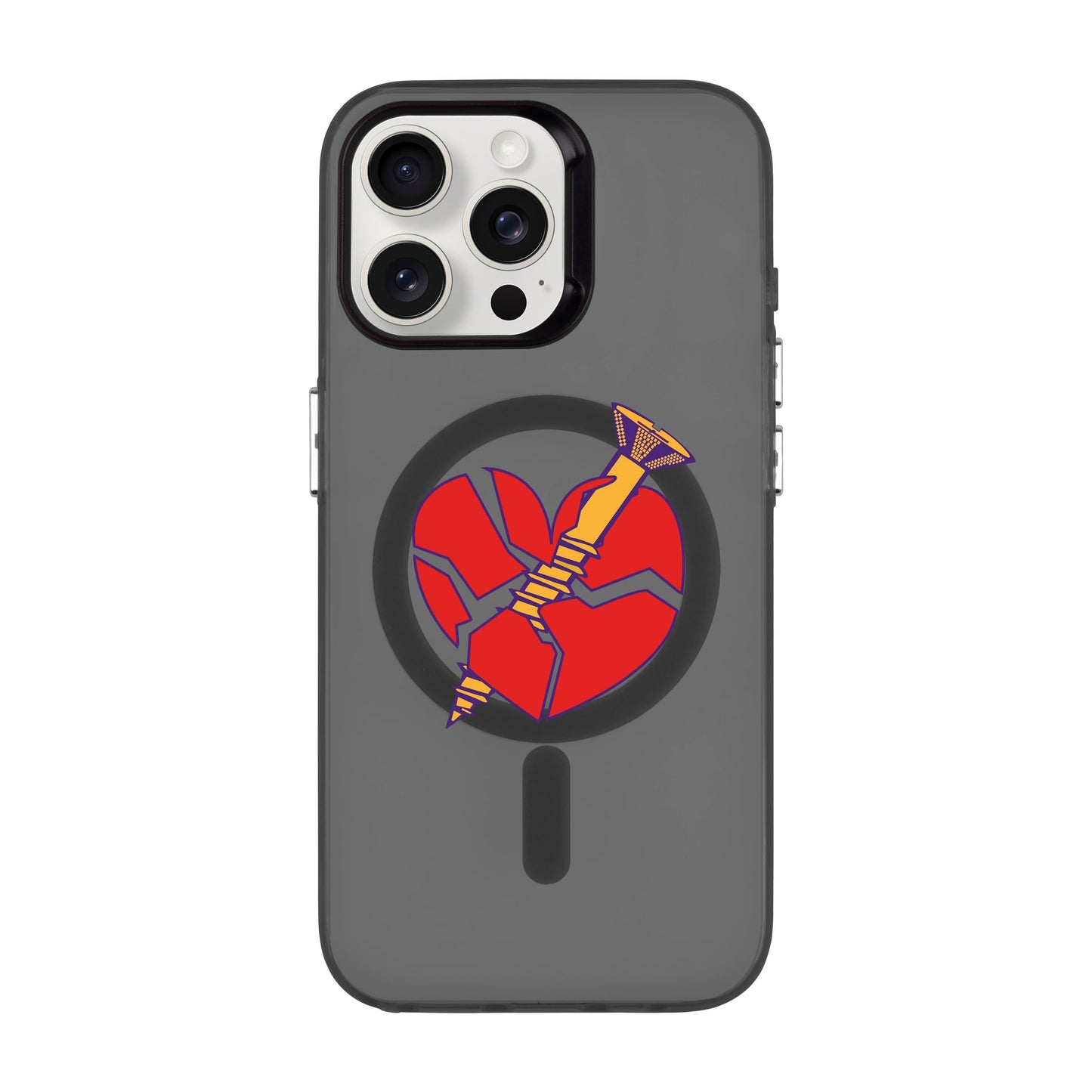BROKEN HEART-iPhone 13 Pro Max Hold Kılıf MagSafe Özellikli