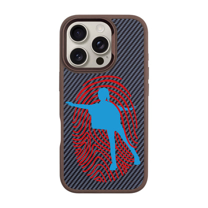 FINGERMARK-iPhone 16 Pro Plaid Kılıf MagSafe Özellikli