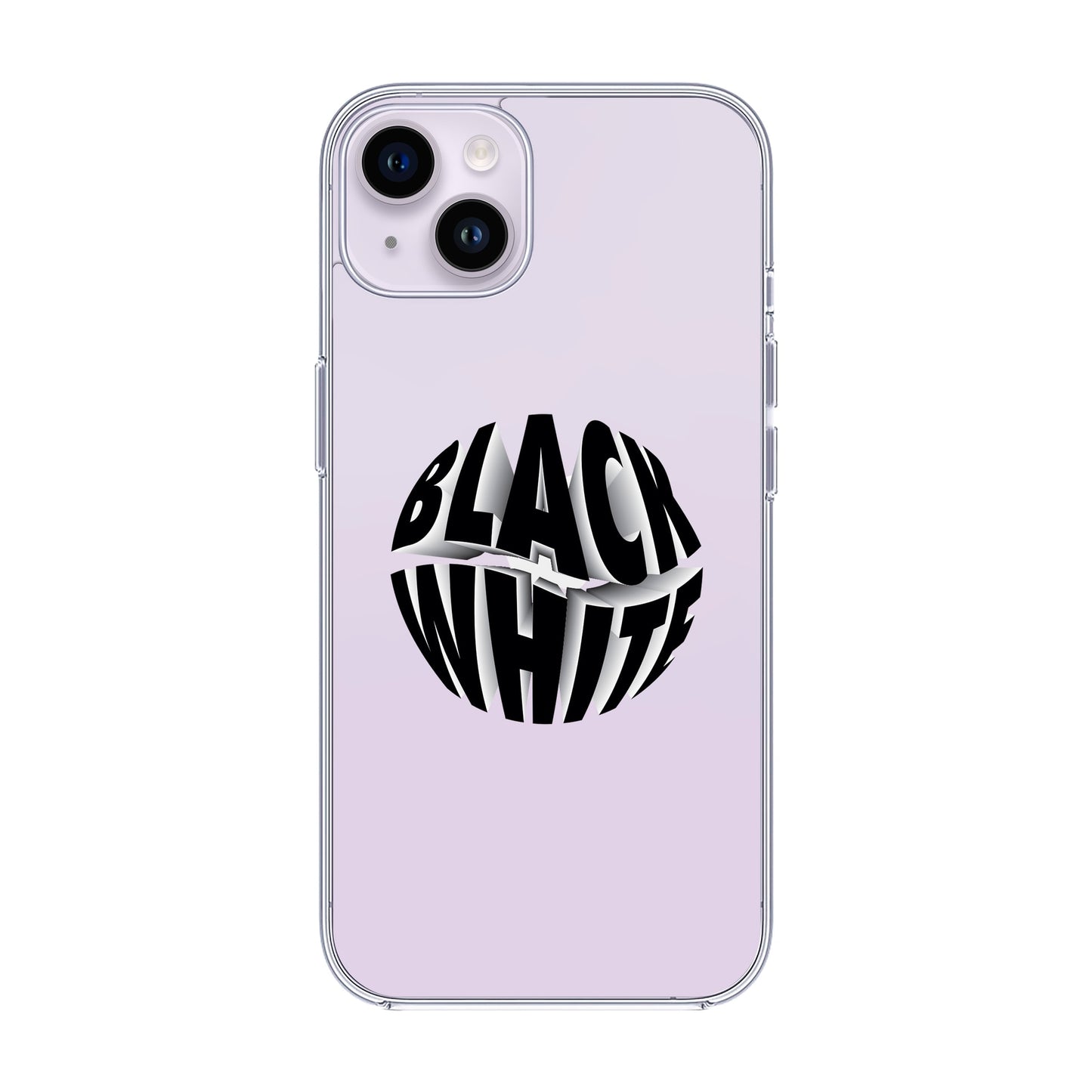 BLACK WHITE-iPhone 14 Plus Solid Kılıf