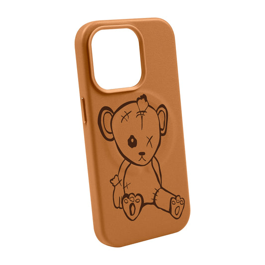 BABY BEAR-iPhone 14 Pro Max Leather Kılıf MagSafe Özellikli