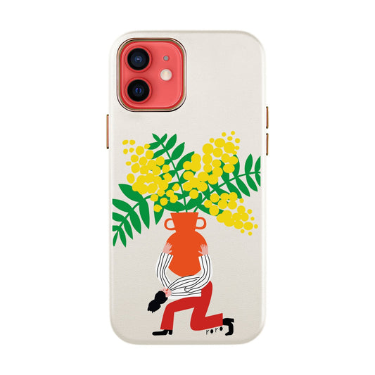 VASE-iPhone 12 Mini Leather Kılıf