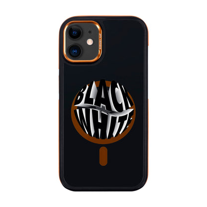 BLACK WHITE-iPhone 11 Dark Kılıf MagSafe Özellikli