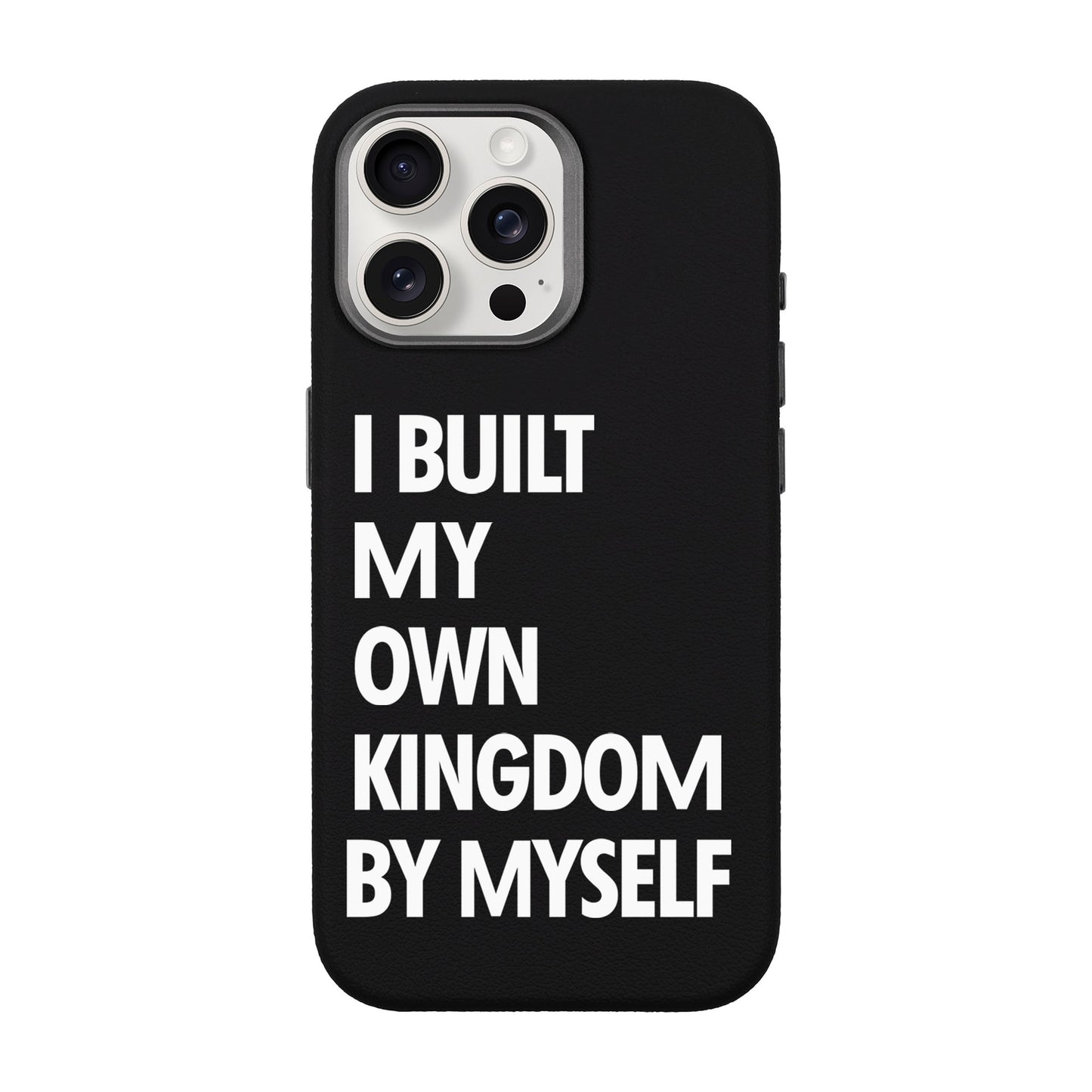 KINGDOM-iPhone 15 Pro Max Leather Premium Kılıf MagSafe Özellikli