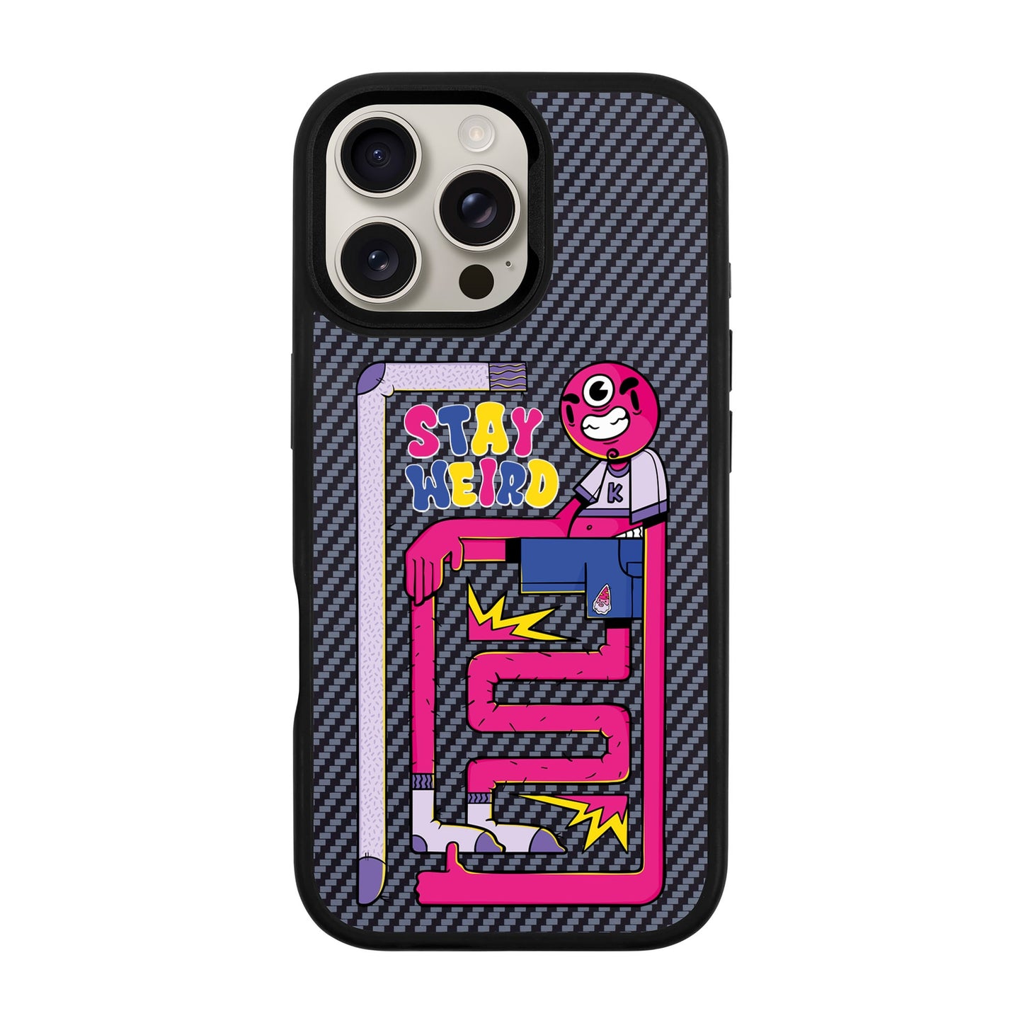 OG TOOTHY-iPhone 16 Pro Max Plaid Kılıf MagSafe Özellikli