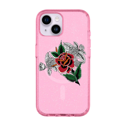 DRY ROSE-iPhone 14 Shiny Kılıf MagSafe Özellikli