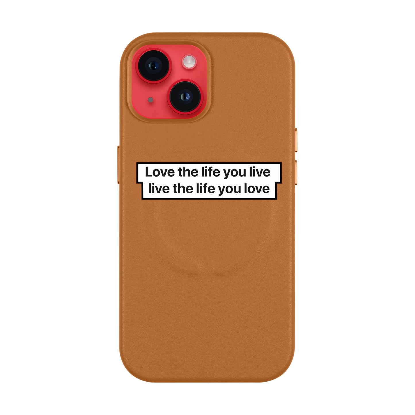 LOVE THE LIFE-Leather Kılıf MagSafe Özellikli - iPhone 11