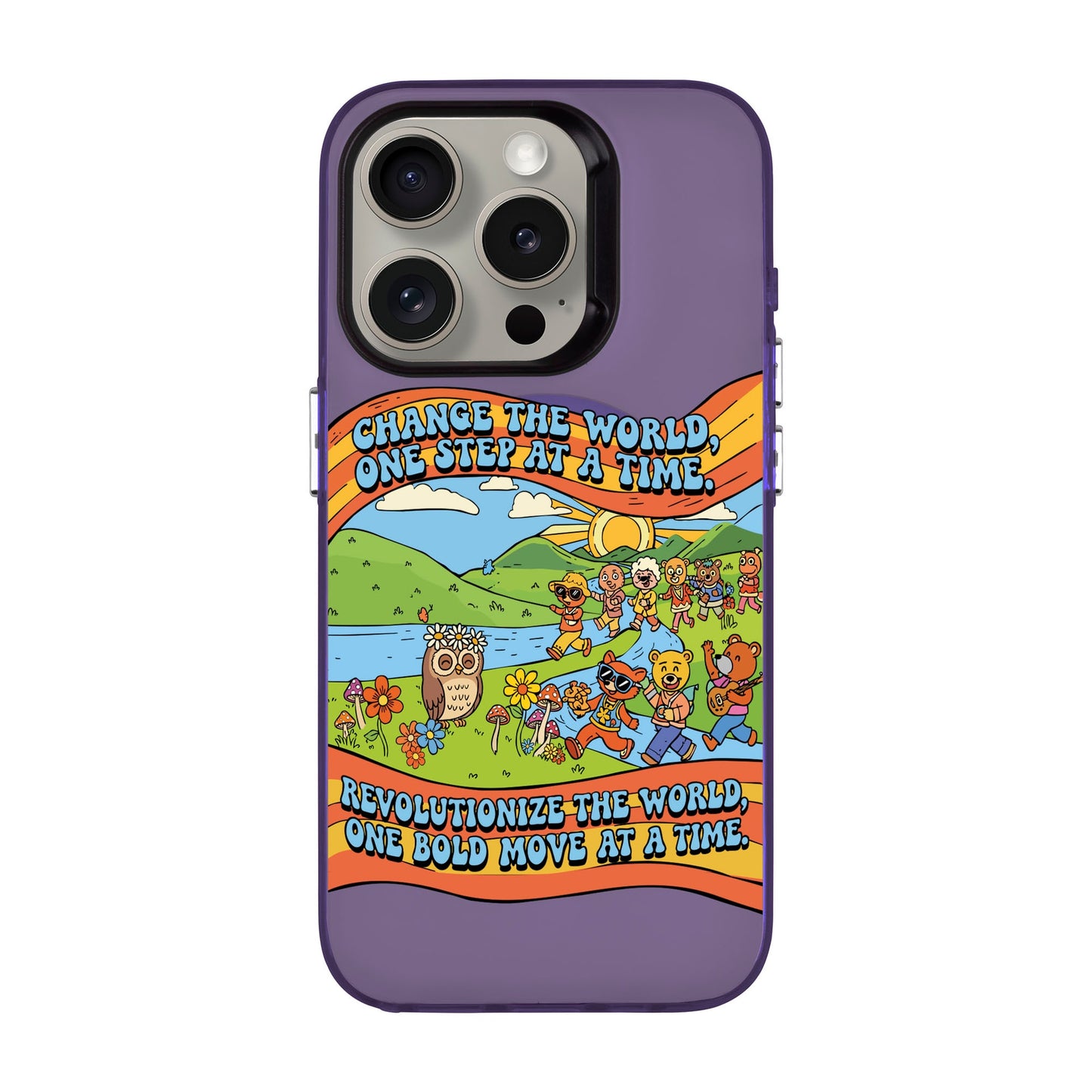 CHANGE THE WORLD-Hold Kılıf MagSafe Özellikli - iPhone 15 Pro