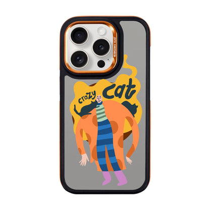 CRAZY CAT-iPhone 15 Pro Dark Kılıf MagSafe Özellikli
