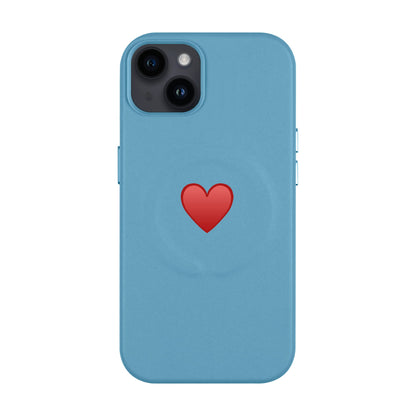 SPREAD HEART-iPhone 14 Plus Leather Kılıf MagSafe Özellikli