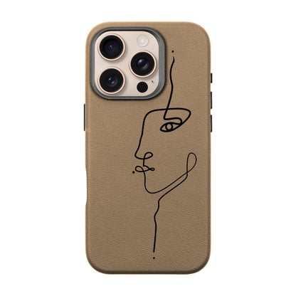 FACE-iPhone 16 Pro Leather Premium Kılıf MagSafe Özellikli