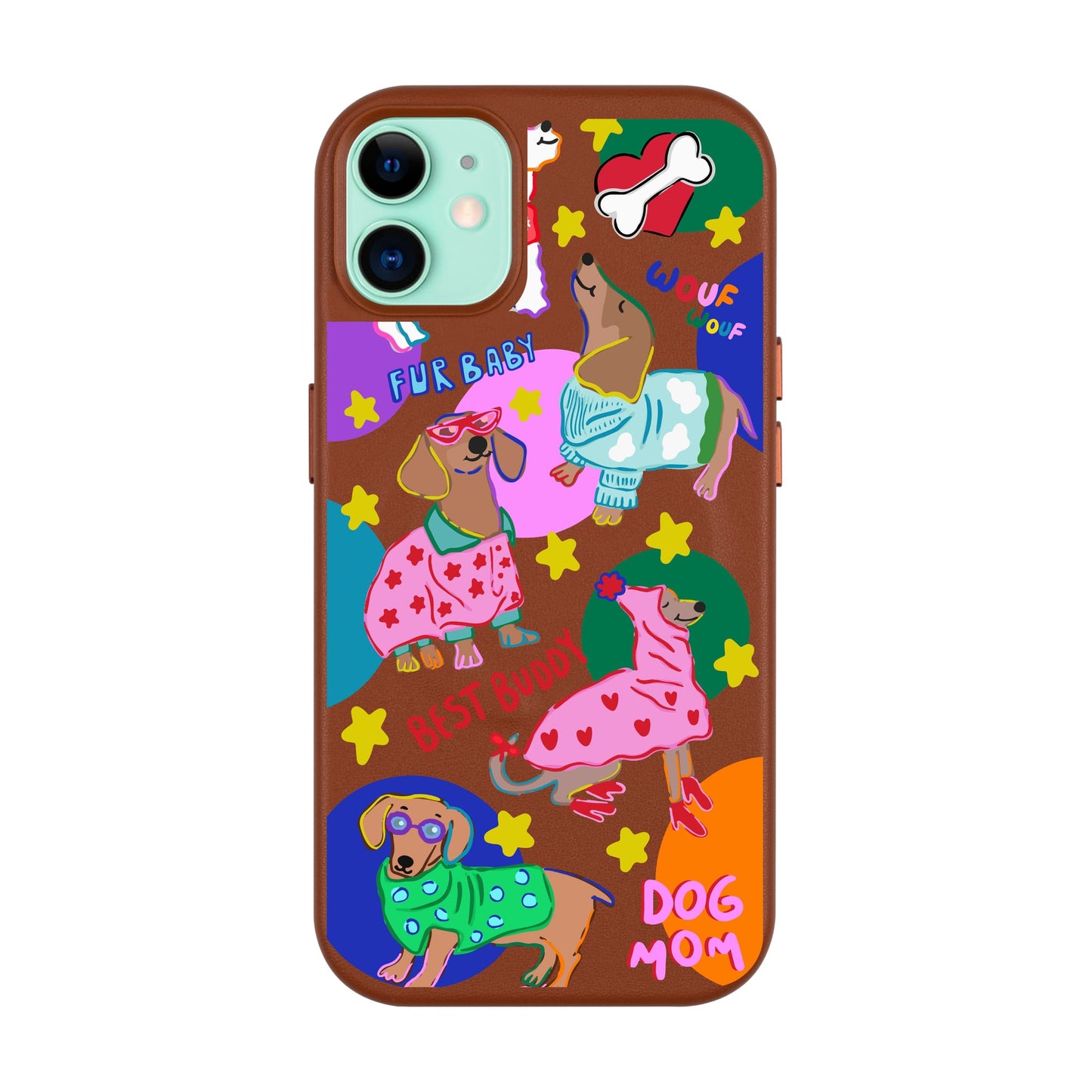 DOG MOM-Leather Kılıf MagSafe Özellikli - iPhone 11