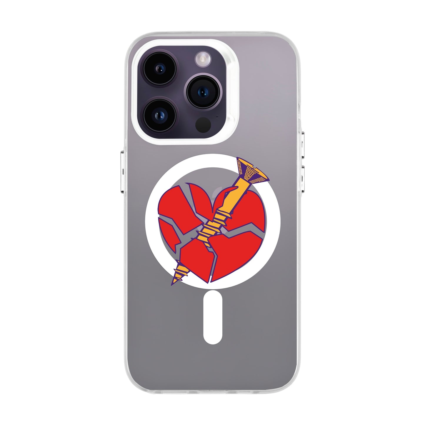 BROKEN HEART-iPhone 14 Pro Hold Kılıf MagSafe Özellikli