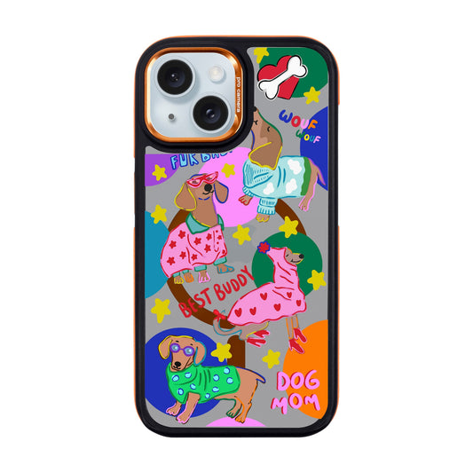 DOG MOM-iPhone 15 Dark Kılıf MagSafe Özellikli