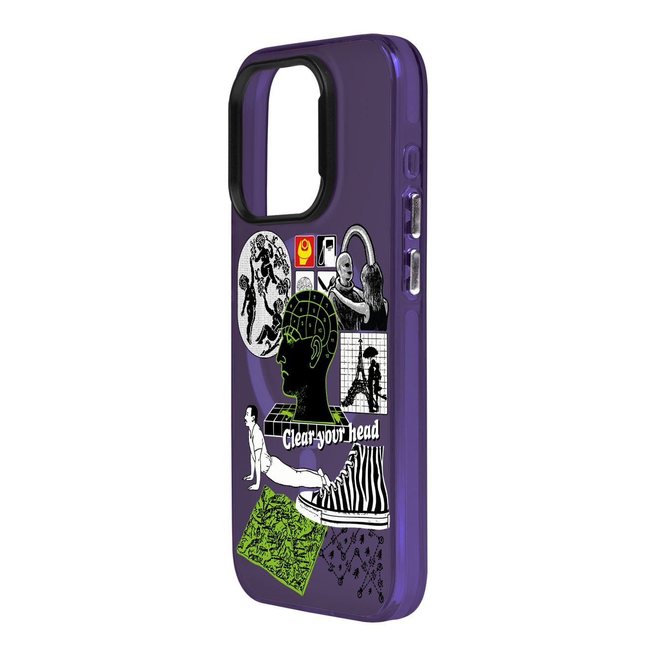 CLEAR YOUR HEAD-Hold Kılıf MagSafe Özellikli - iPhone 15 Pro Max