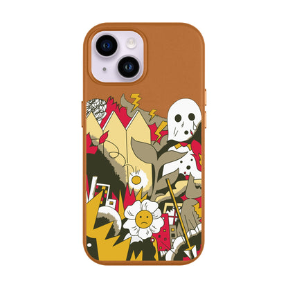 EVERYTHING IS BURNING-Leather Kılıf MagSafe Özellikli - iPhone 13