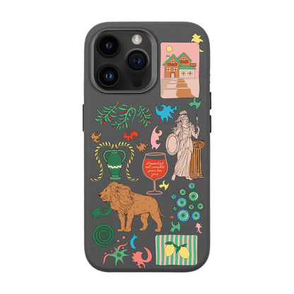 IODES SOUL TRAVELLER-iPhone 14 Pro Max Leather Premium Kılıf MagSafe Özellikli