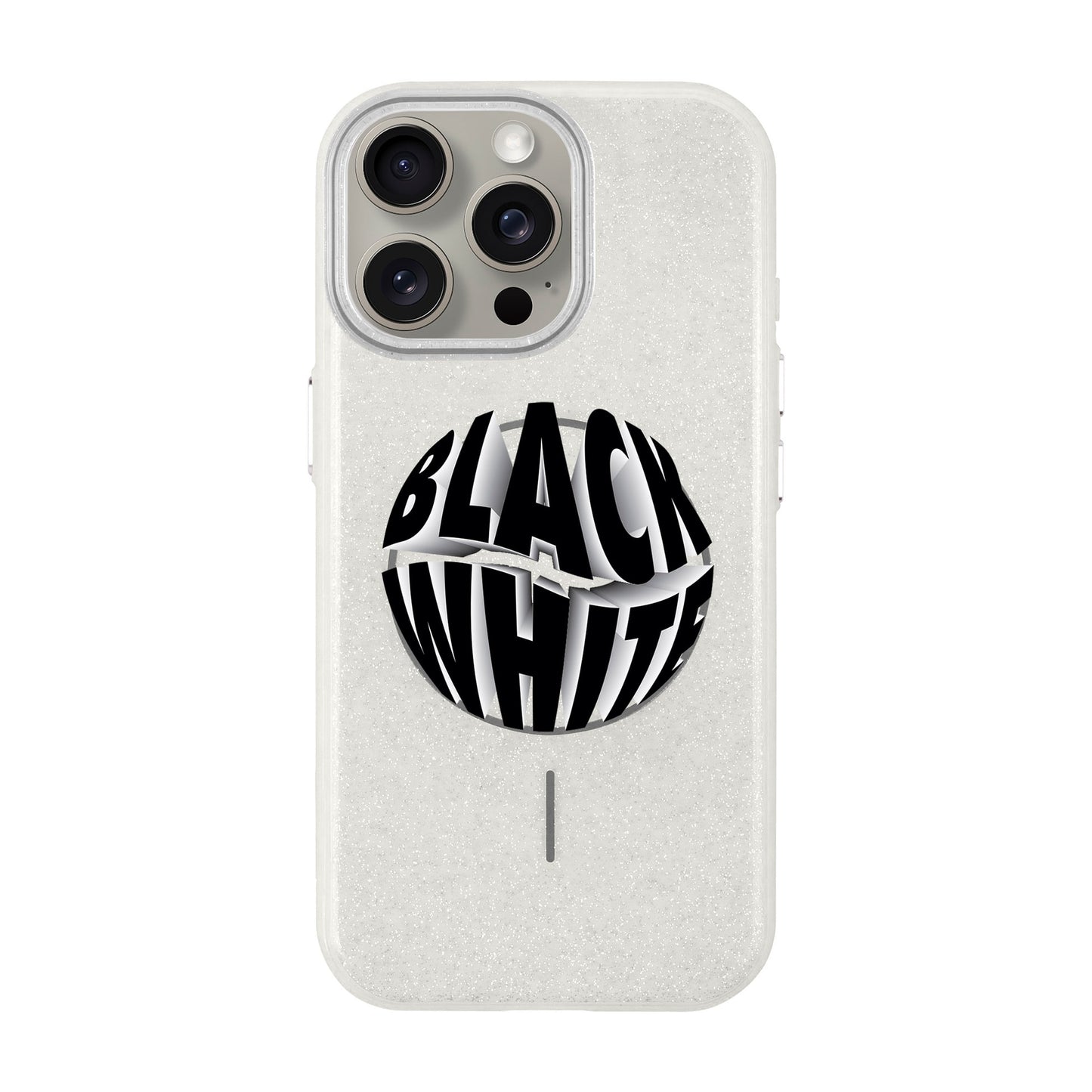 BLACK WHITE-iPhone 15 Pro Max Radiant Kılıf MagSafe Özellikli