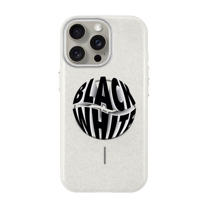 BLACK WHITE-iPhone 15 Pro Max Radiant Kılıf MagSafe Özellikli