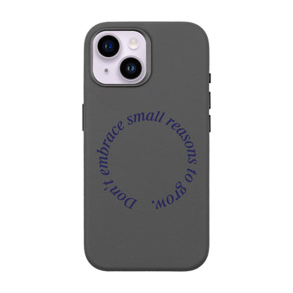 GROW-iPhone 14 Leather Premium Kılıf MagSafe Özellikli