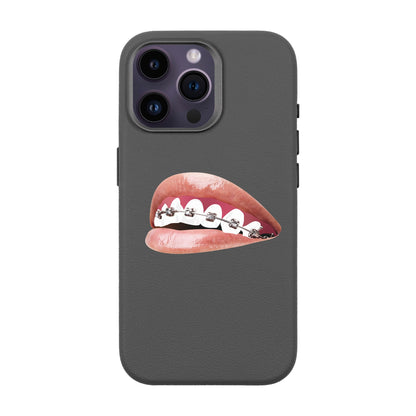 ORTHODONTIST-iPhone 14 Pro Max Leather Premium Kılıf MagSafe Özellikli