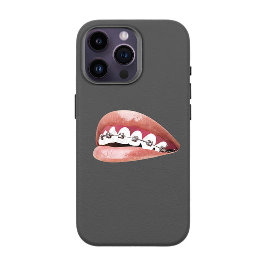 ORTHODONTIST-iPhone 14 Pro Max Leather Premium Kılıf MagSafe Özellikli