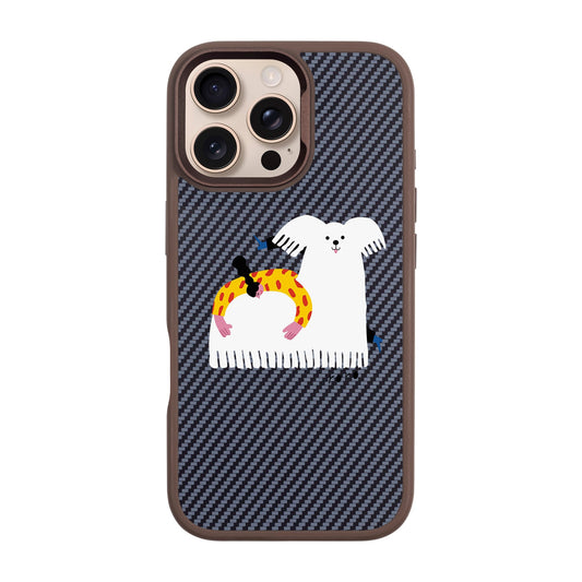 FANCY DOG-iPhone 16 Pro Max Plaid Kılıf MagSafe Özellikli