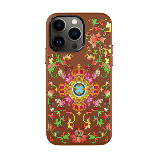 SPIRAL-iPhone 13 Pro Max Leather Kılıf