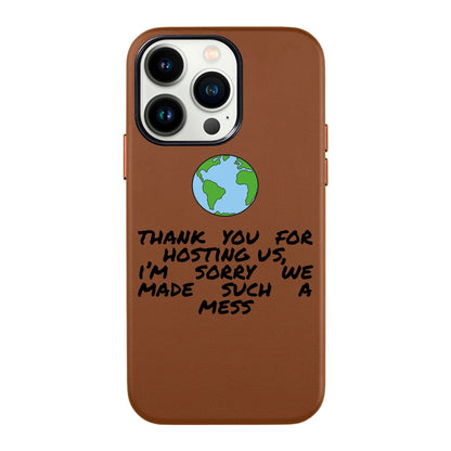 MESS-iPhone 13 Pro Max Leather Kılıf