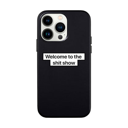 WELCOME-iPhone 13 Pro Leather Kılıf