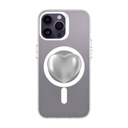 SILVER HEART-iPhone 14 Pro Max Hold Kılıf MagSafe Özellikli