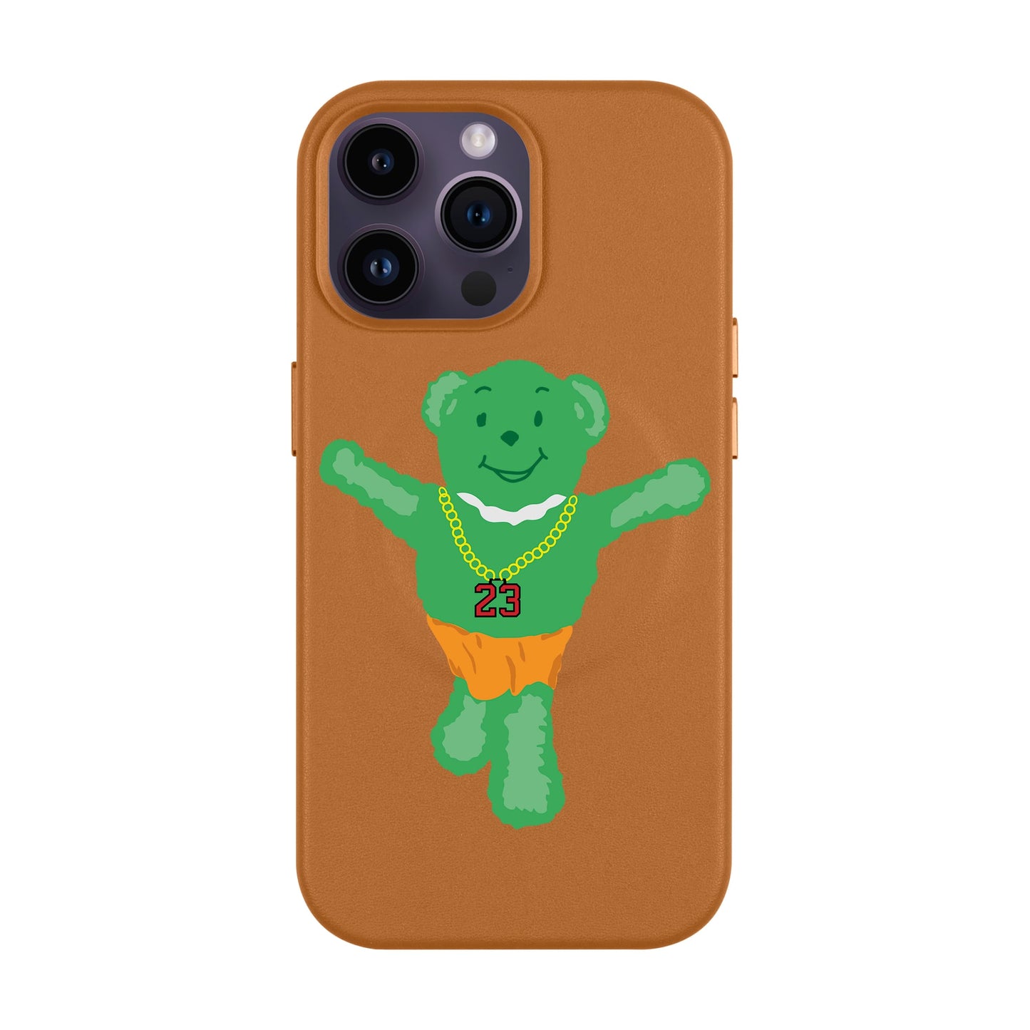 GREEN BEAR-iPhone 14 Pro Max Leather Kılıf MagSafe Özellikli