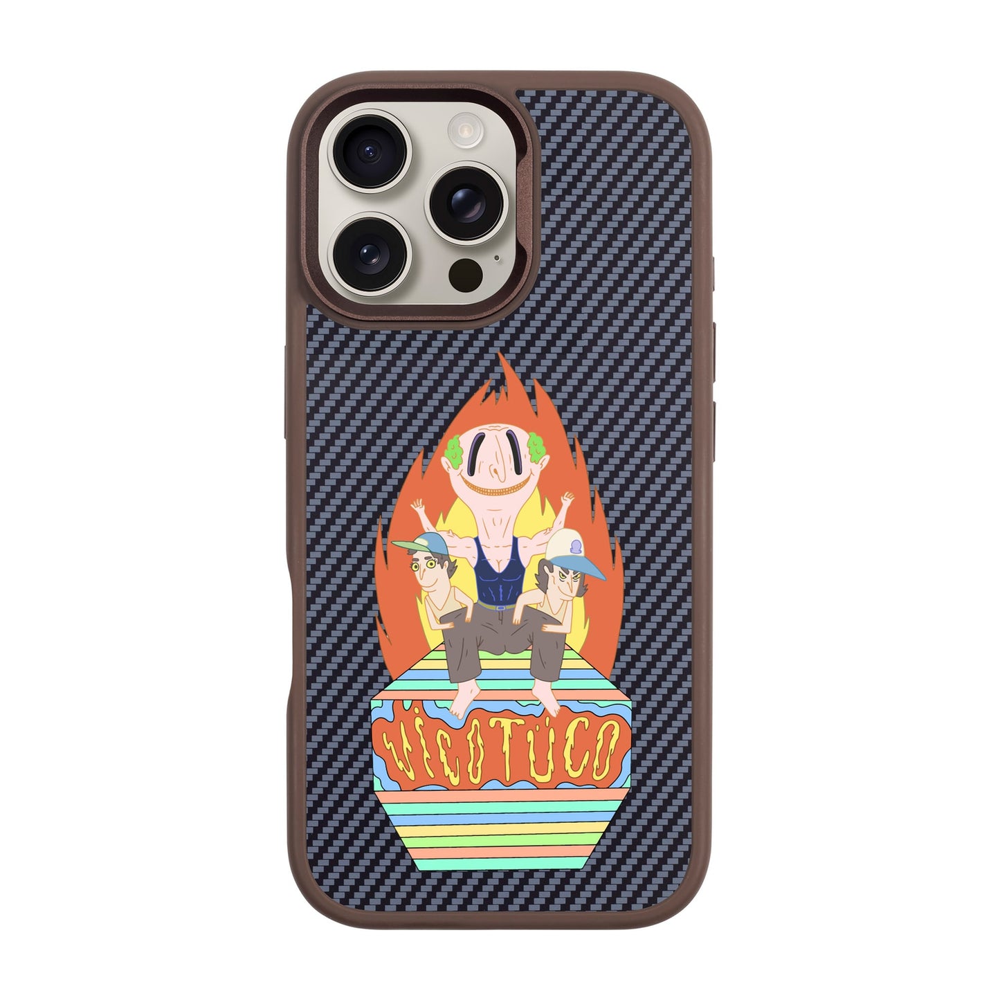 VİCOTÜCO ADAM-iPhone 16 Pro Max Plaid Kılıf MagSafe Özellikli