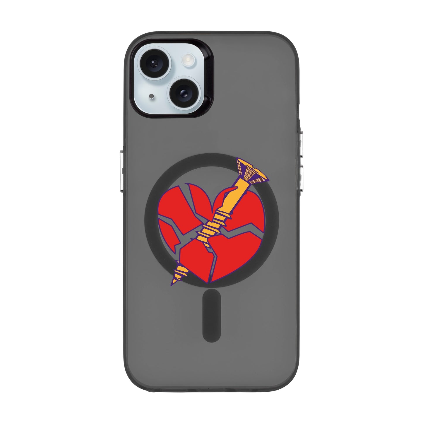 BROKEN HEART-iPhone 15 Plus Hold Kılıf MagSafe Özellikli